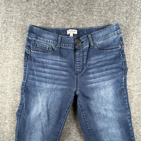 Juicy Couture Pull On Denim Leggings Womens Sz 6 28x29 Skinny Jeggings Mid Rise - Picture 2 of 11